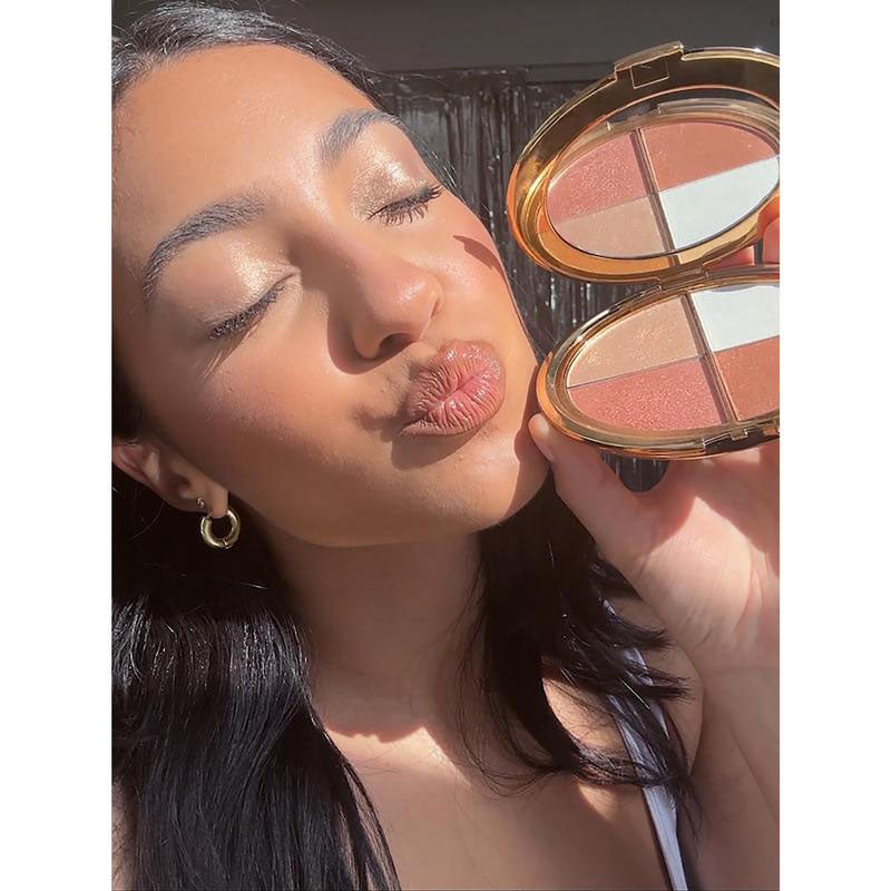 đ§Last 3 hours 60% offâ°eye & cheek palette - eyeshadow and highlighter makeup (with Detachable Brush)