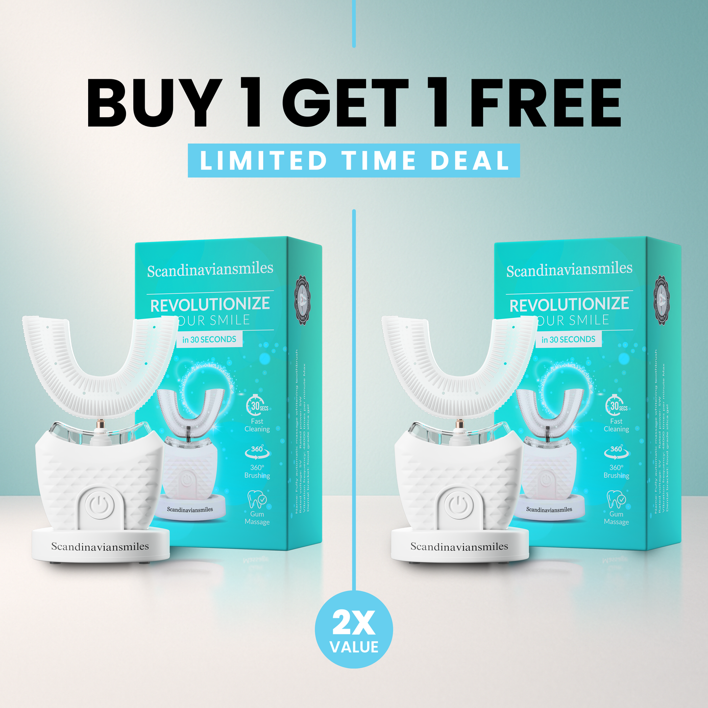 🎁 Buy 1, Get 1 FREE The Oral Care Revolution — Brush Smarter, Not Harder 🦷