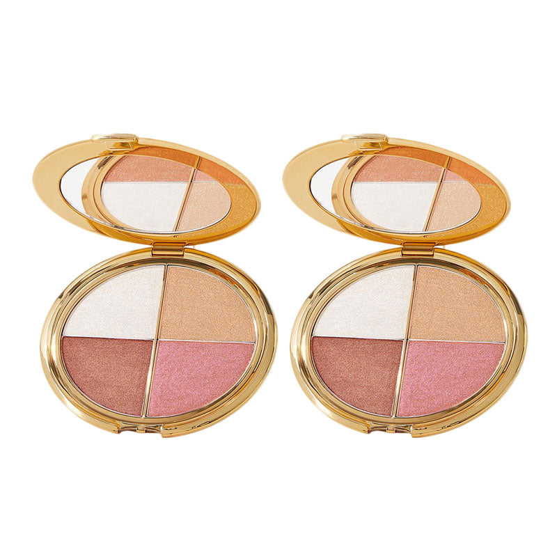 đ„Last 3 hours 60% offâ°eye & cheek palette - eyeshadow and highlighter makeup (with Detachable Brush)