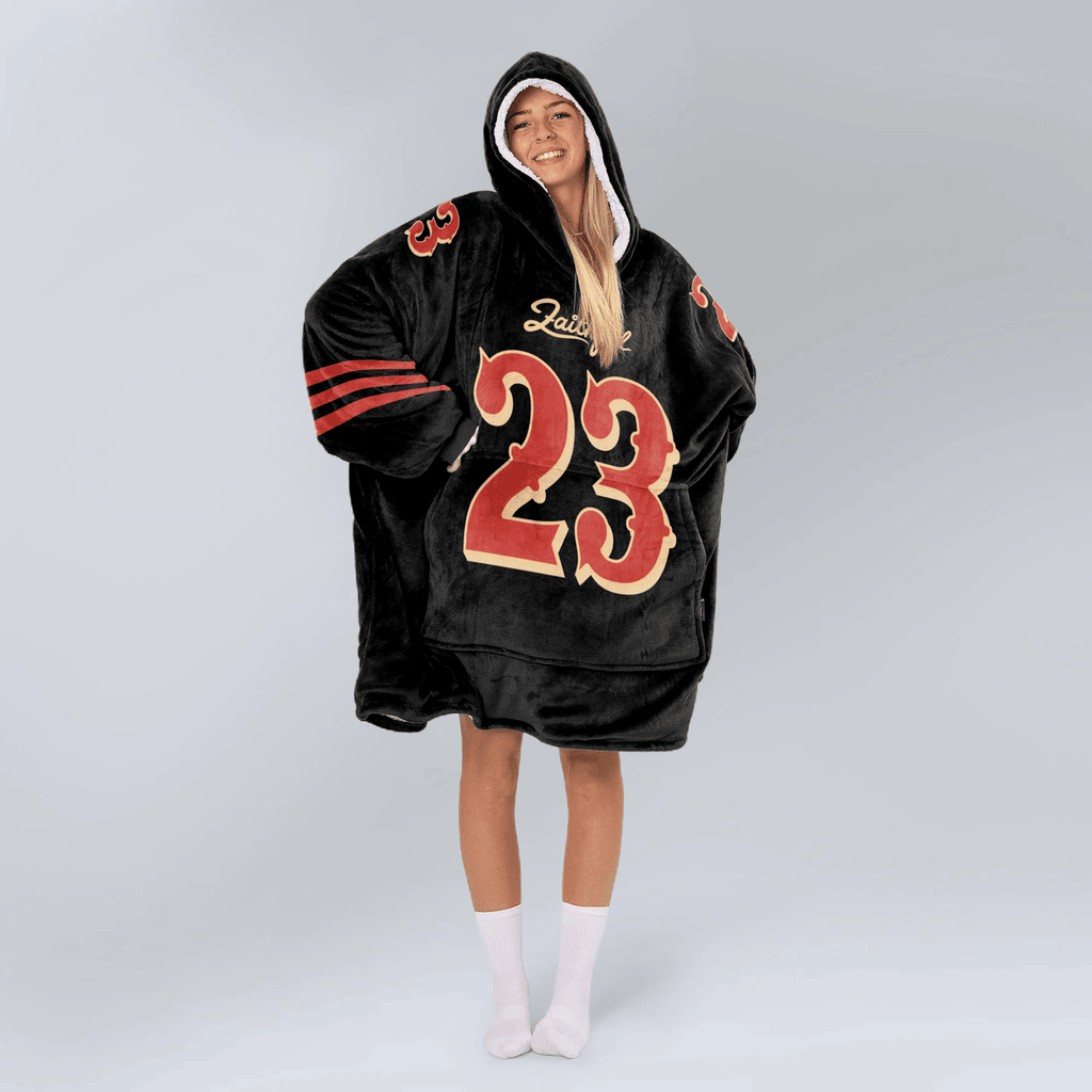 San Francisco Football Unisex Blanket Hoodie