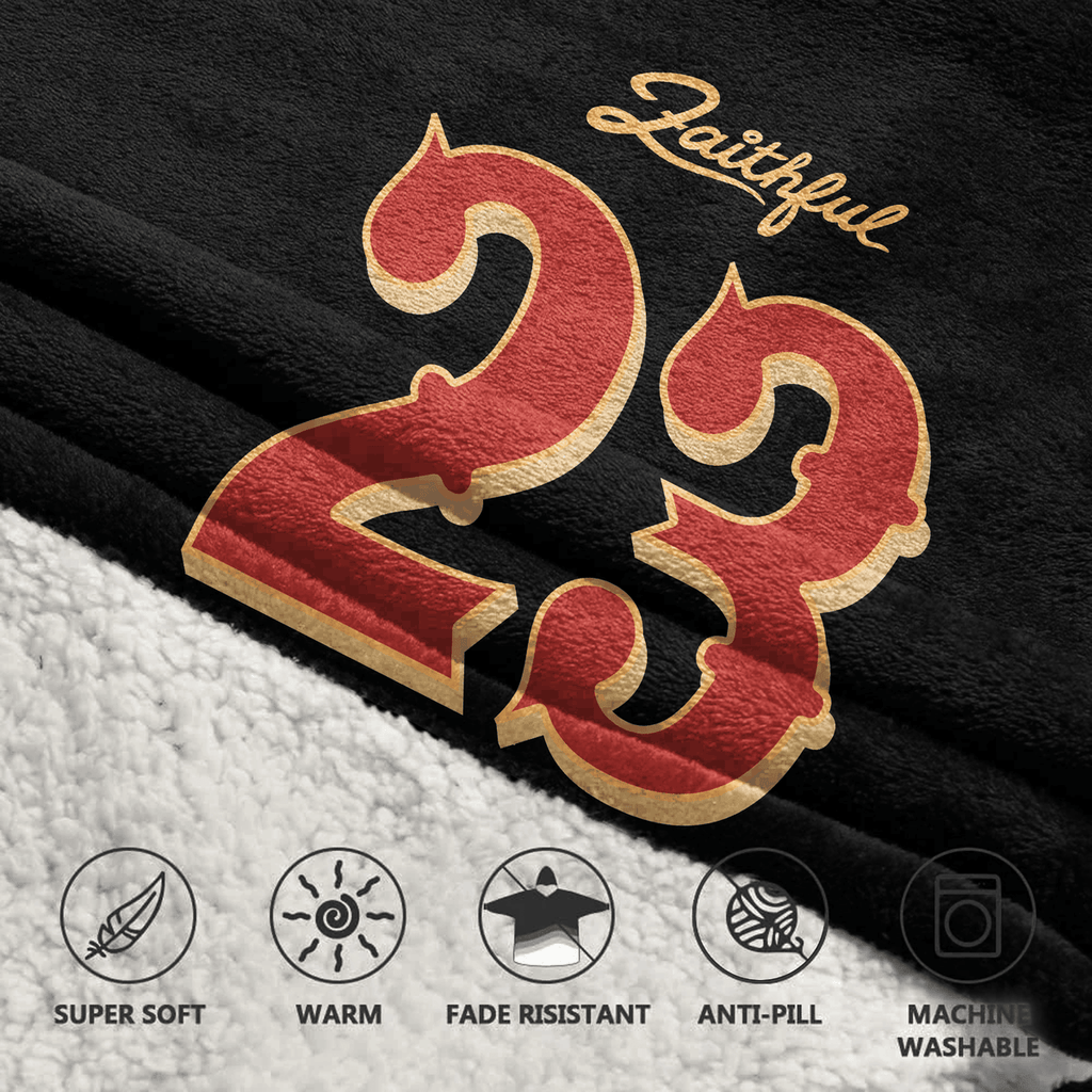 San Francisco Football Unisex Blanket Hoodie