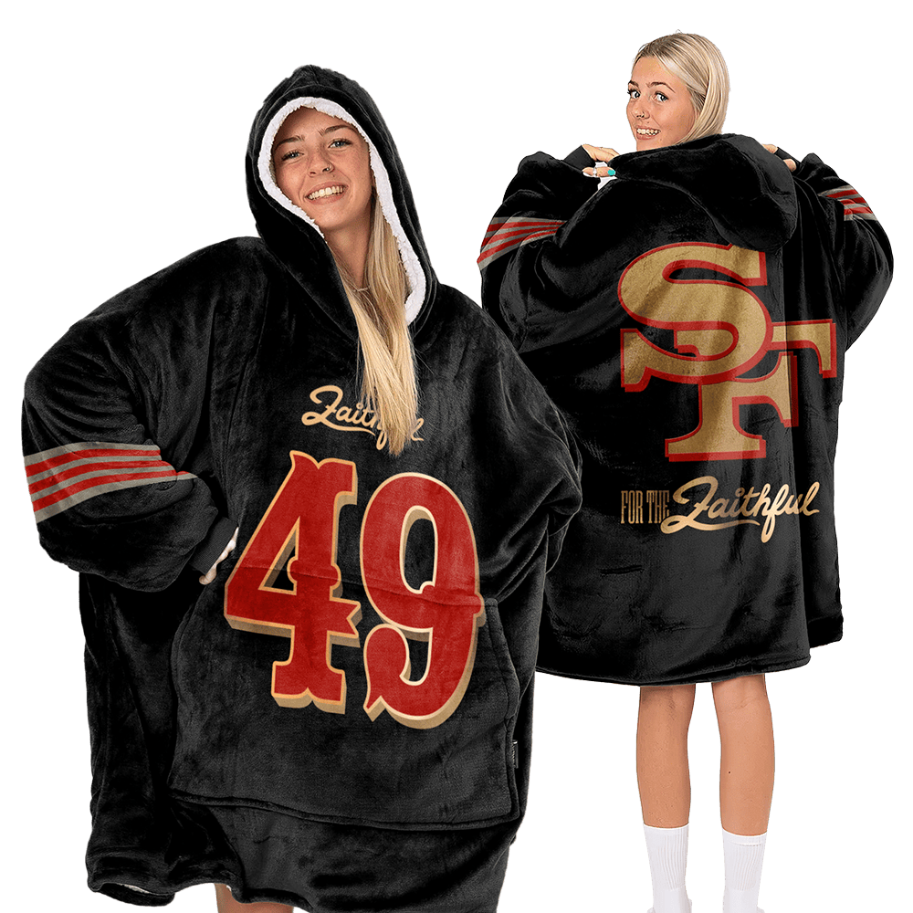 San Francisco Football Unisex Blanket Hoodie