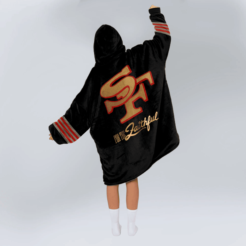 San Francisco Football Unisex Blanket Hoodie