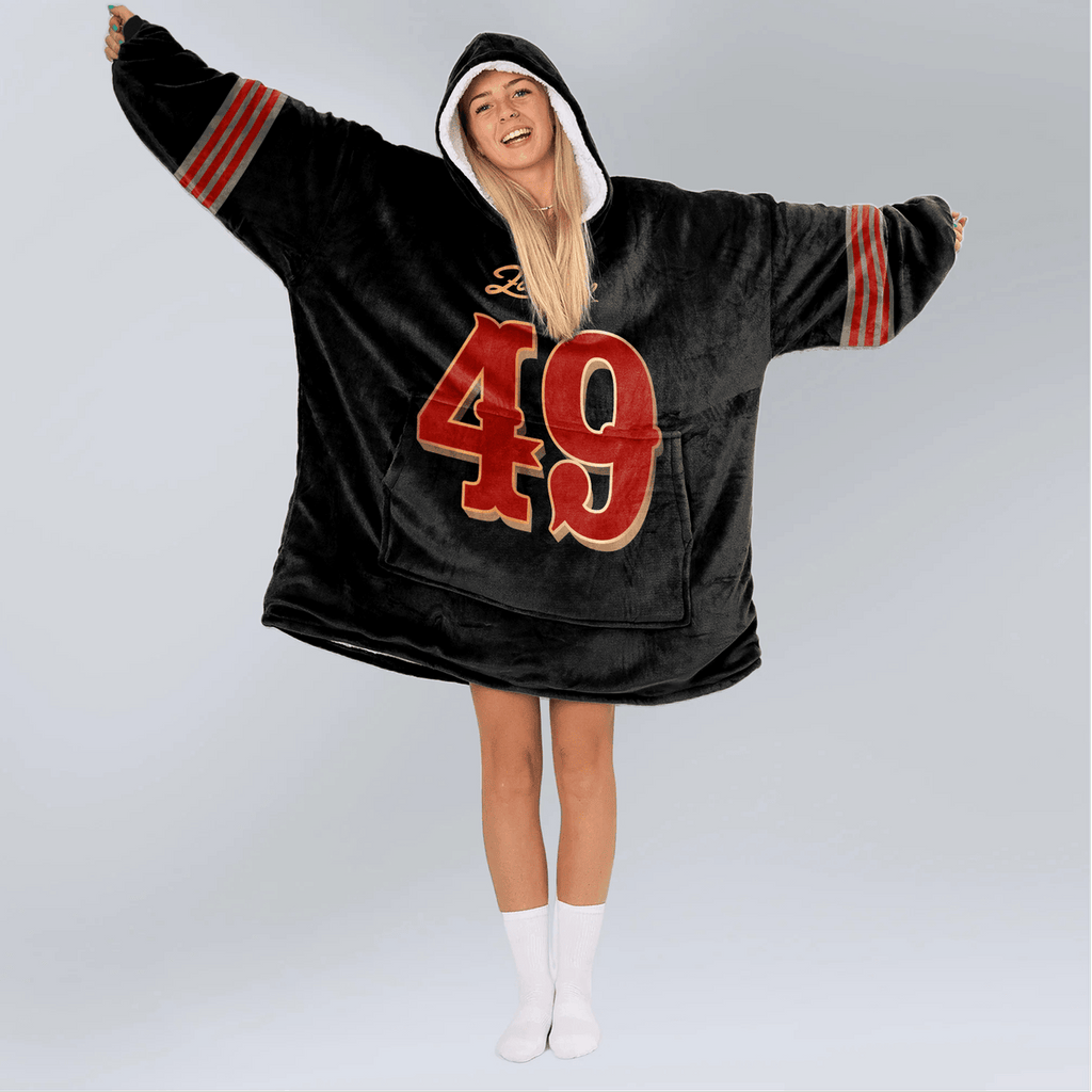 San Francisco Football Unisex Blanket Hoodie