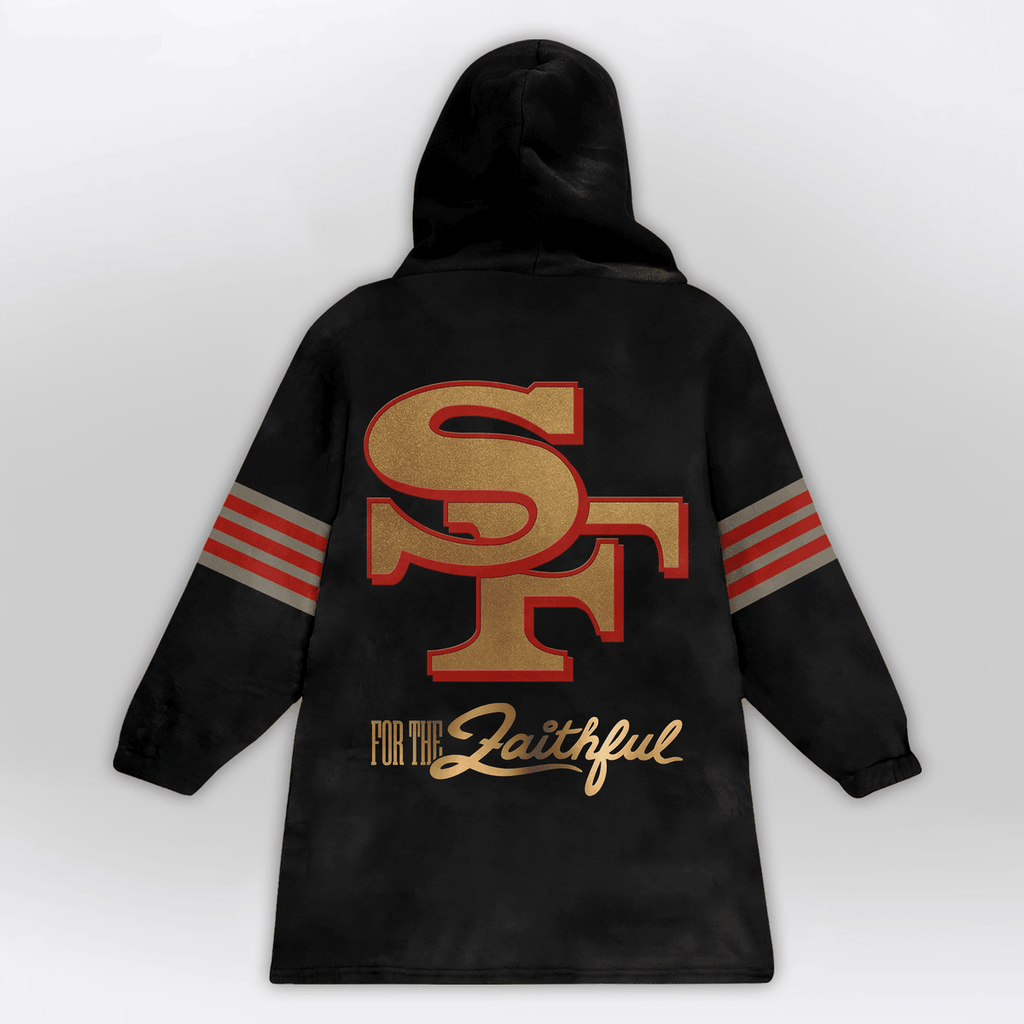 San Francisco Football Unisex Blanket Hoodie