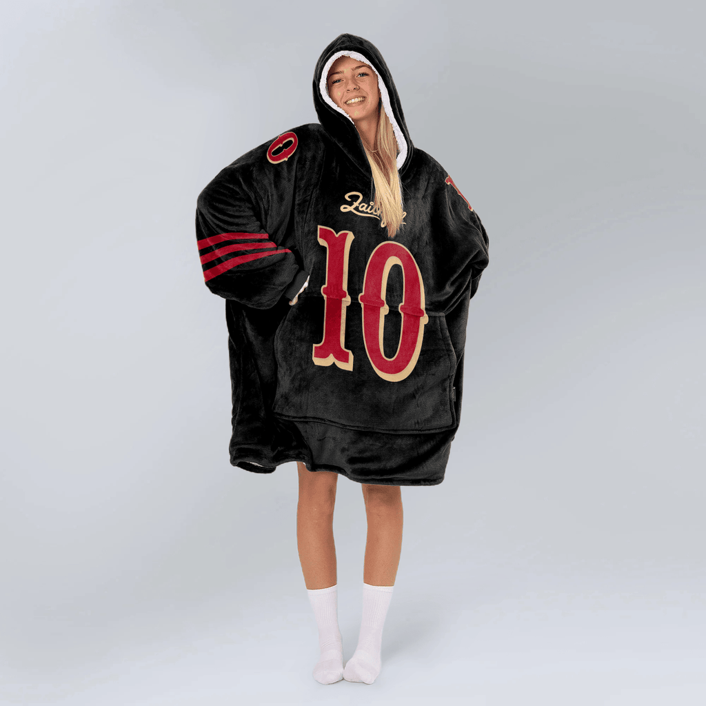 San Francisco Football Unisex Blanket Hoodie