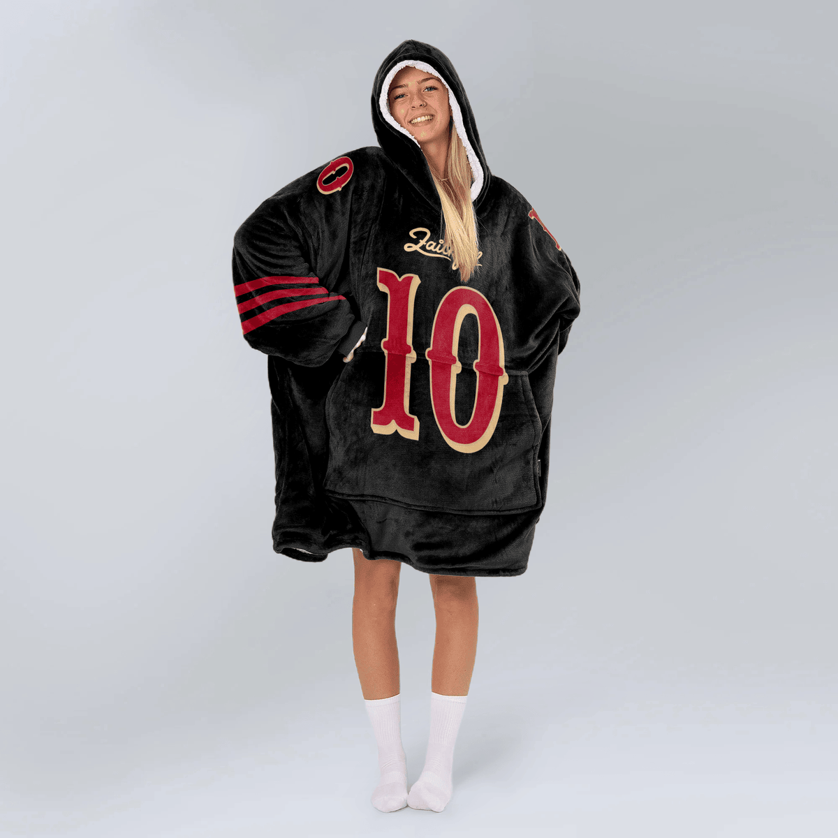 San Francisco Football Unisex Blanket Hoodie
