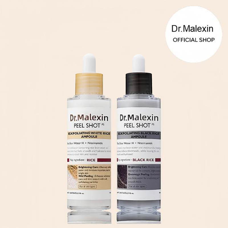 🏆Dr.Malexin Peel Shot Glow Rice Ampoule Duo