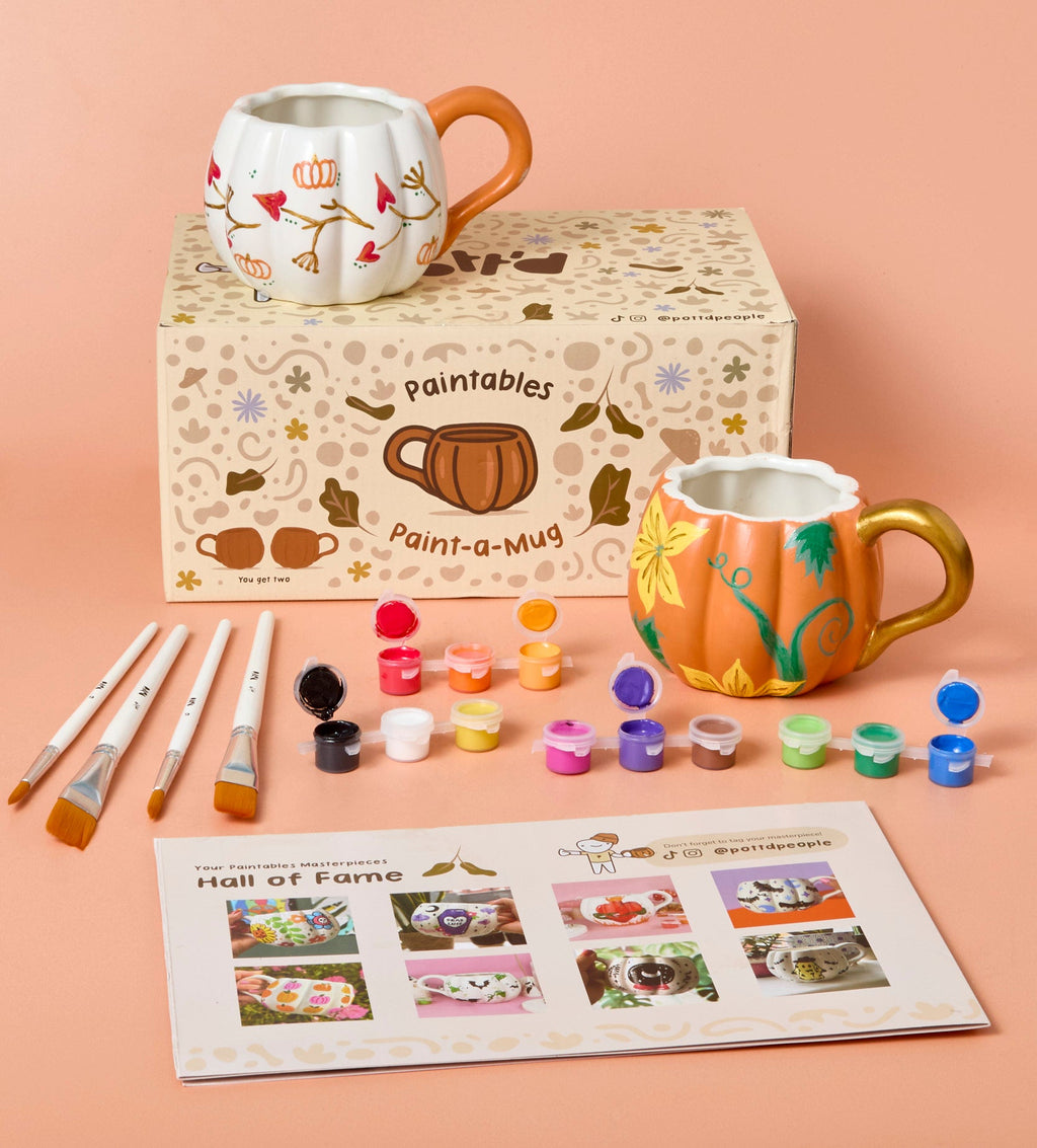 🎃 Halloween DIY Pumpkin Mug Pair – Buy More, Save More!