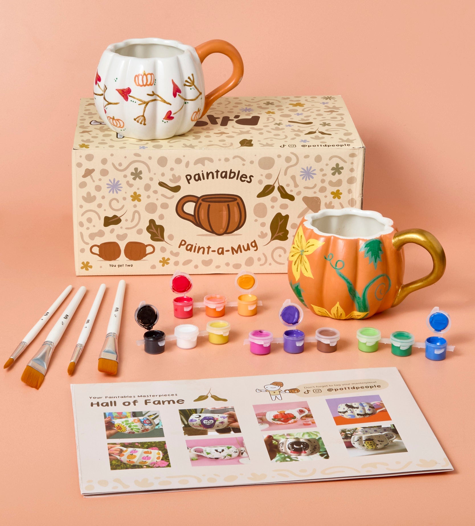 🎃 Halloween DIY Pumpkin Mug Pair – Buy More, Save More!