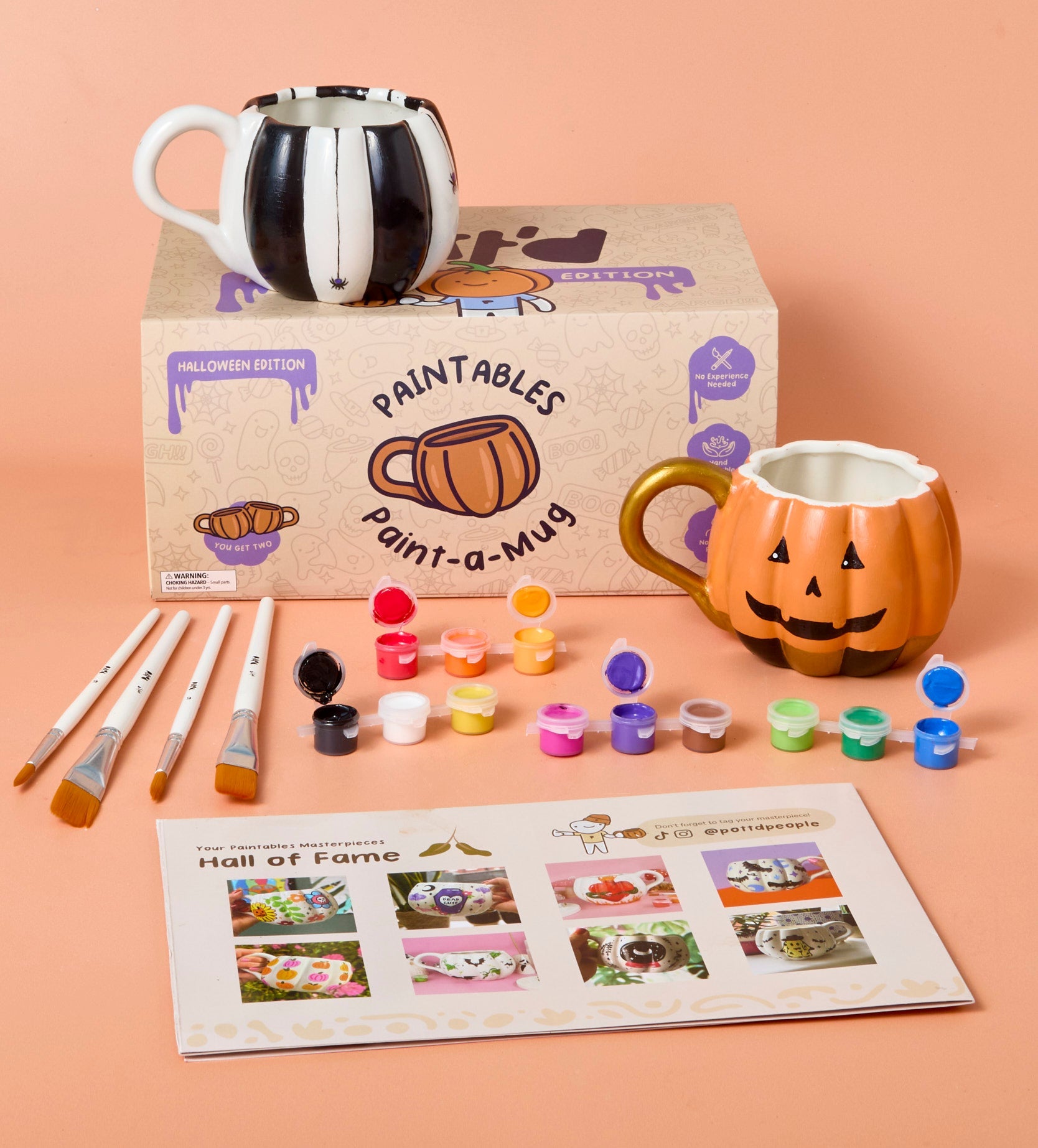 🎃 Halloween DIY Pumpkin Mug Pair – Buy More, Save More!