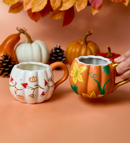 🎃 Halloween DIY Pumpkin Mug Pair – Buy More, Save More!