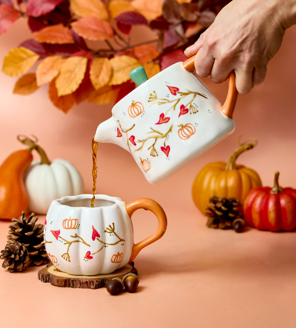 🎃 Halloween DIY Pumpkin Mug Pair – Buy More, Save More!