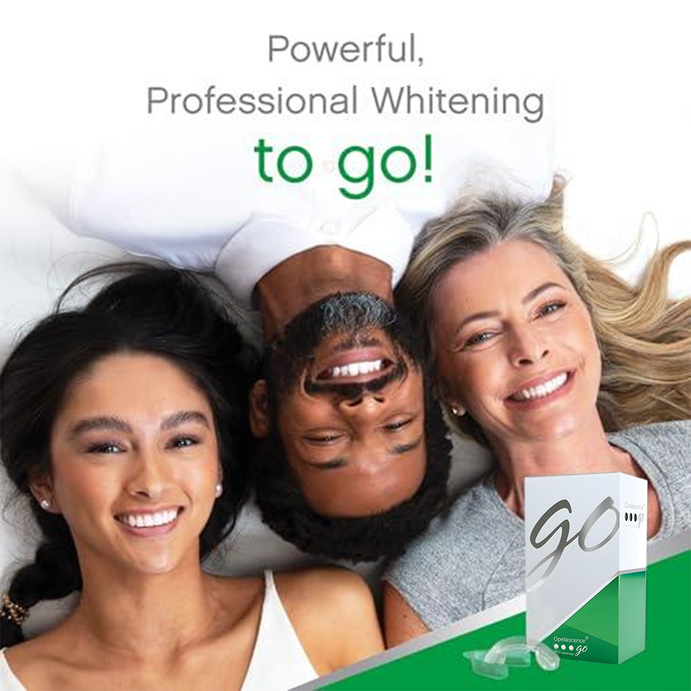 🔥Today 60% OFF🔥Opelascence Go Teeth Whitening Trays - 15% Hydrogen Peroxide Oral Gel - (10 Treatments) Ultradent Products. Teeth Whitening Kit - Mint
