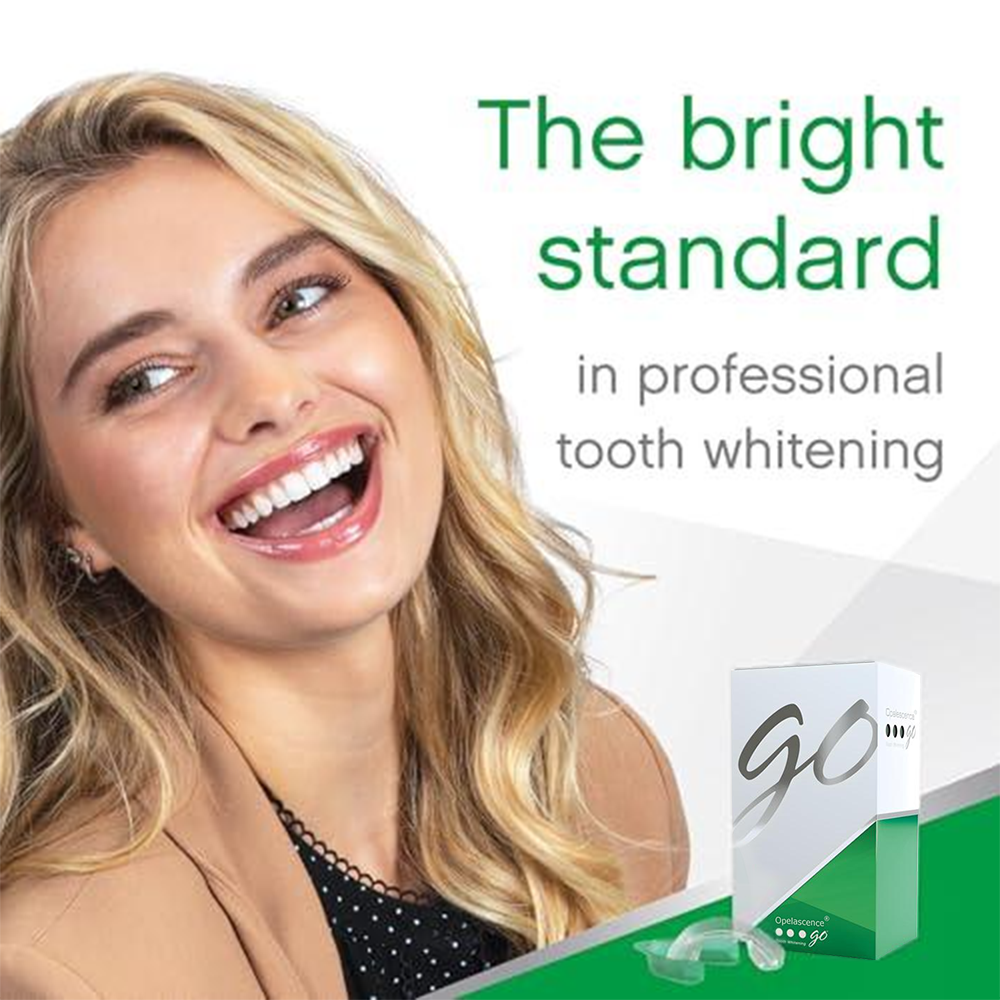 🔥Today 60% OFF🔥Opelascence Go Teeth Whitening Trays - 15% Hydrogen Peroxide Oral Gel - (10 Treatments) Ultradent Products. Teeth Whitening Kit - Mint