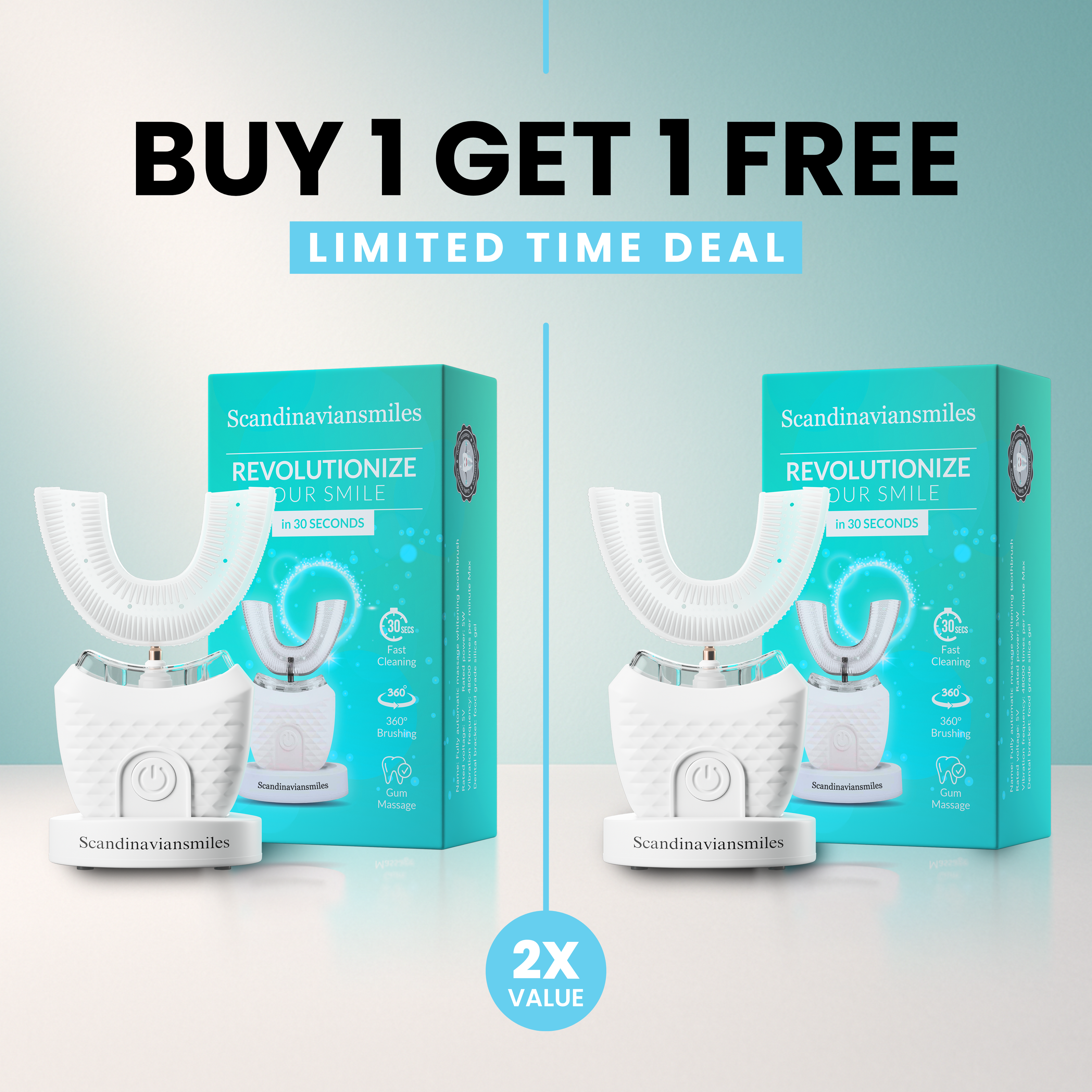 🎁 Buy 1, Get 1 FREE  The Oral Care Revolution — Brush Smarter, Not Harder 🦷