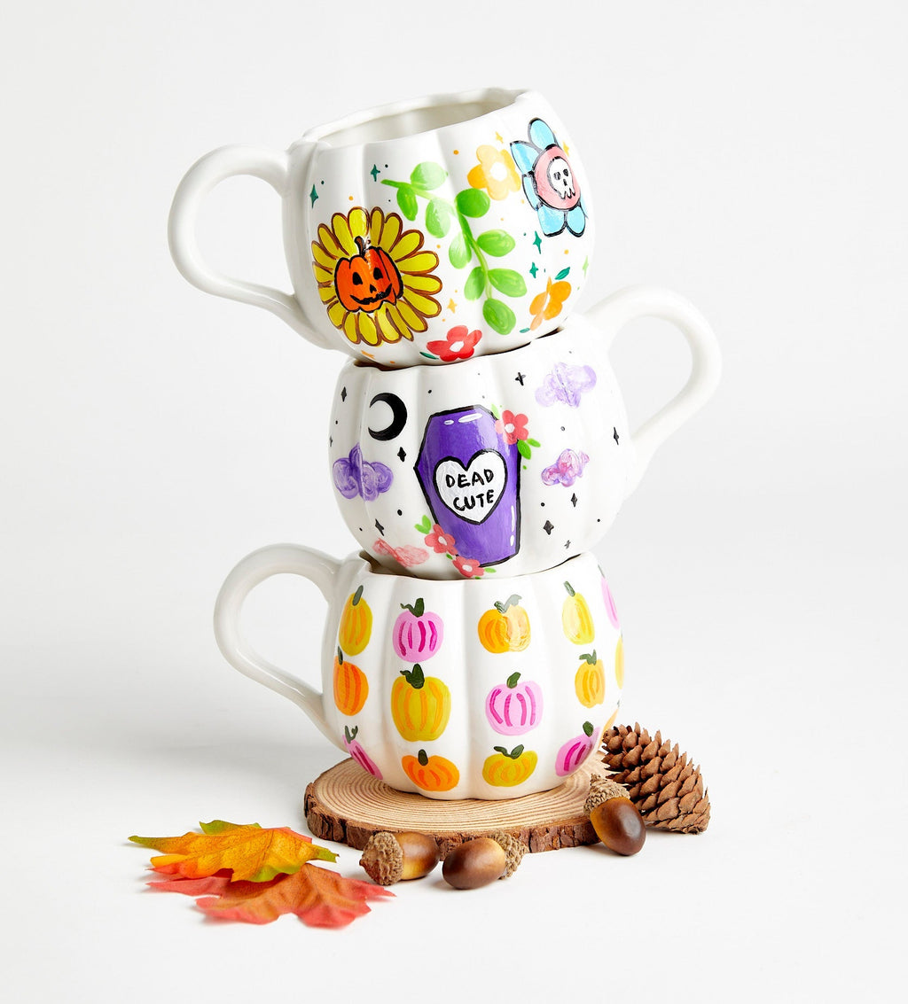 🎃 Halloween DIY Pumpkin Mug Pair – Buy More, Save More!