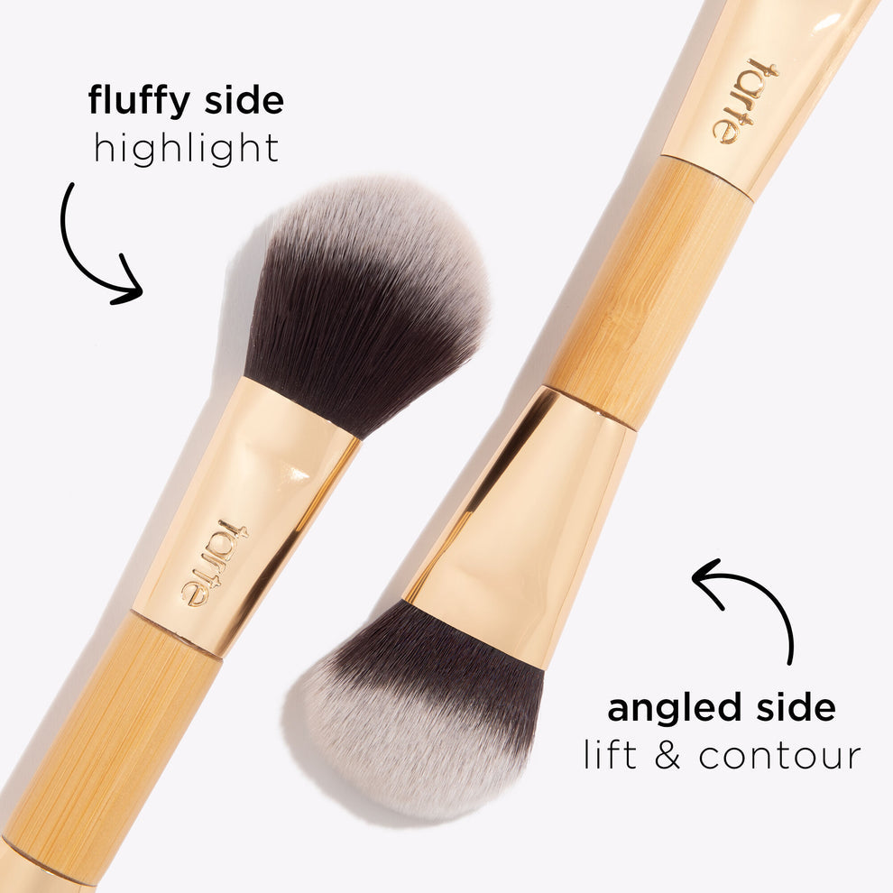 double-ended cheek brush
