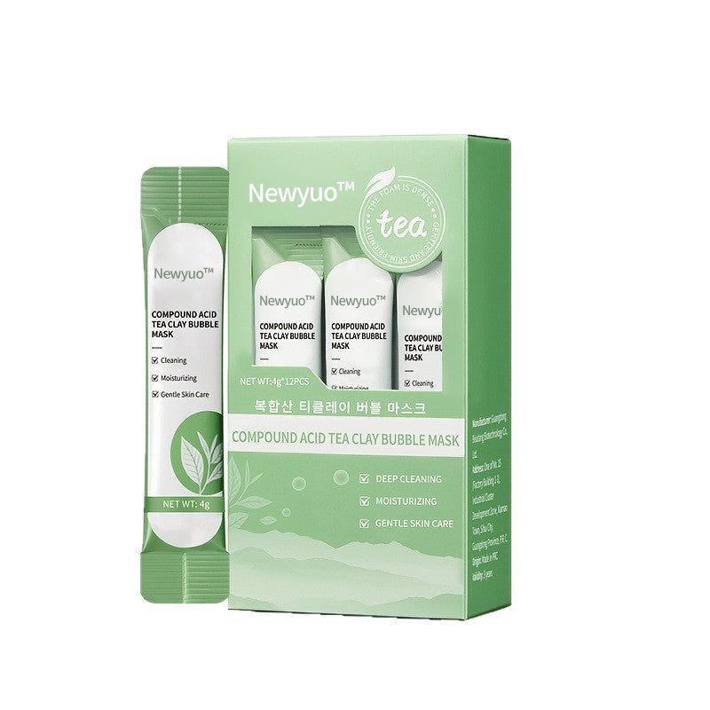 newyuo™ Green Tea InstaFoam Detox Mask 🍃 | Say Bye to Blackheads in 10 Seconds! 🧖‍♀️✨