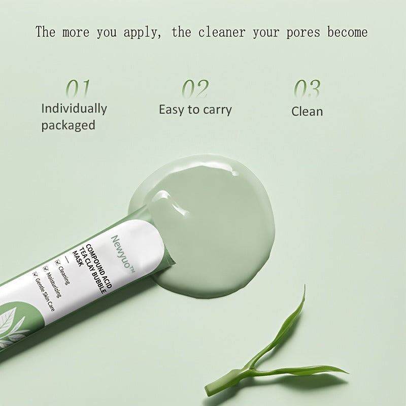 newyuo™ Green Tea InstaFoam Detox Mask 🍃 | Say Bye to Blackheads in 10 Seconds! 🧖‍♀️✨