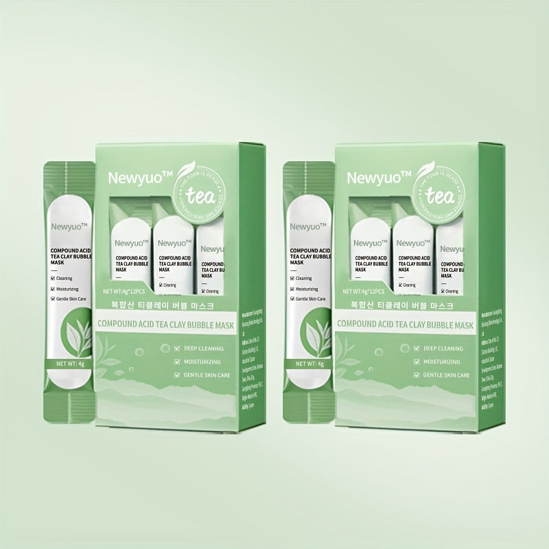 newyuo™ Green Tea InstaFoam Detox Mask 🍃 | Say Bye to Blackheads in 10 Seconds! 🧖‍♀️✨