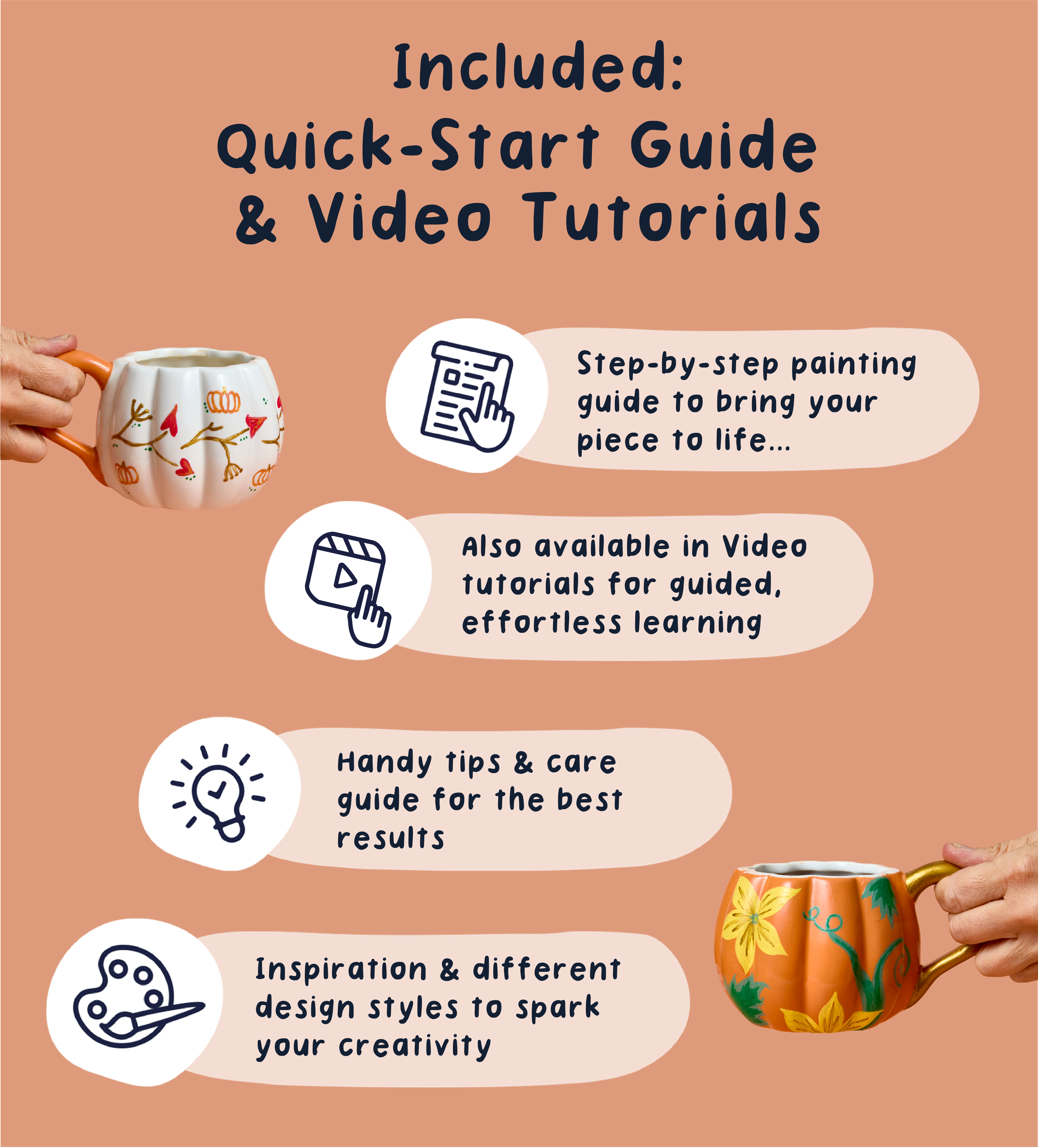 🎃 Halloween DIY Pumpkin Mug Pair – Buy More, Save More!