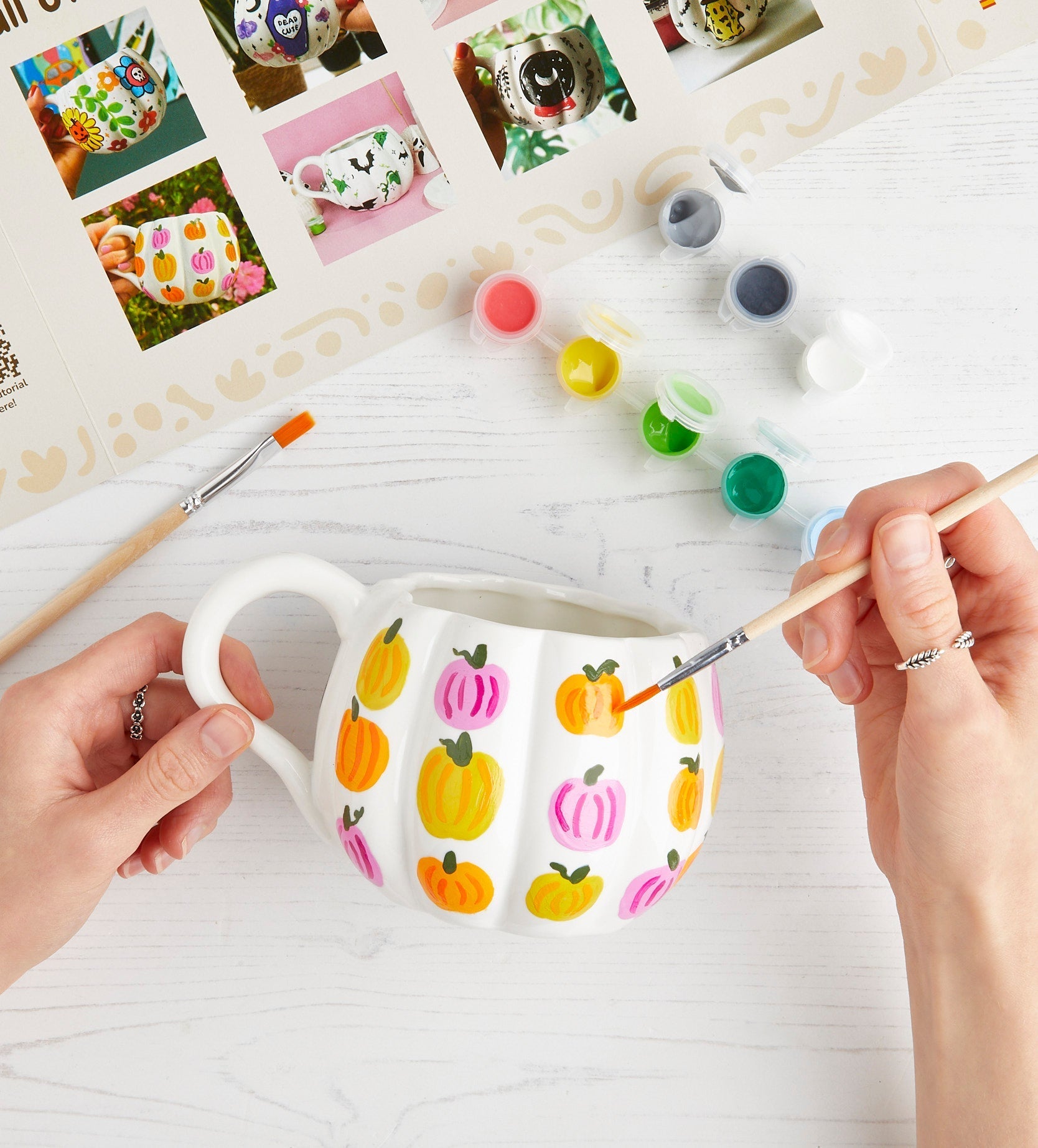 🎃 Halloween DIY Pumpkin Mug Pair – Buy More, Save More!