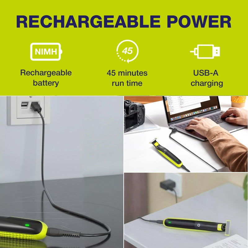 ✔  Replacement Blades ⏰360° Flex Blade USB-A Grooming Trimmer Pro